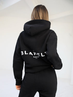 Noir II Women's Relaxed Hoodie - Black