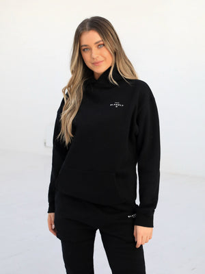 Noir II Women's Relaxed Hoodie - Black