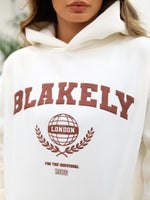 Women's Varsity Relaxed Hoodie - Off White