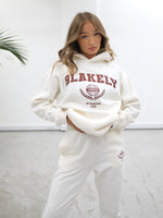 Women's Varsity Relaxed Hoodie - Off White