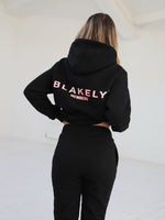 Women's Members Relaxed Hoodie - Black & Pink