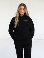 Women's Members Relaxed Hoodie - Black & Blue