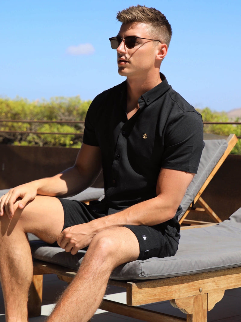 Farringdon Short Sleeve Shirt - Black