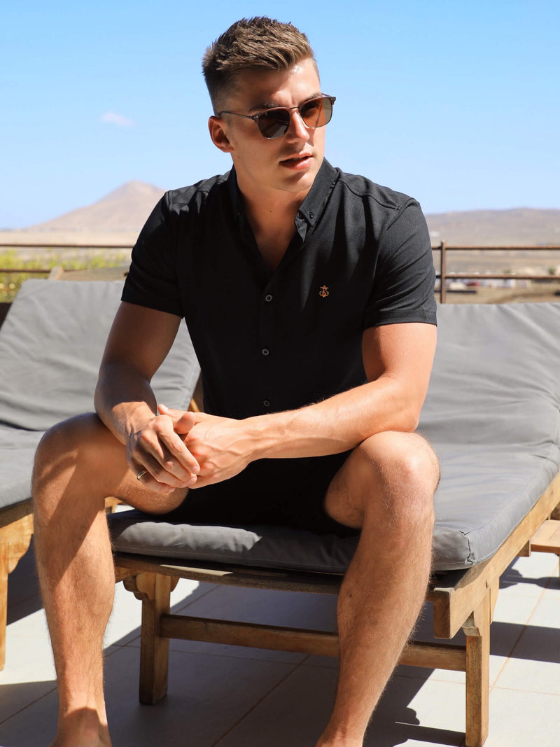 Farringdon Short Sleeve Shirt - Black