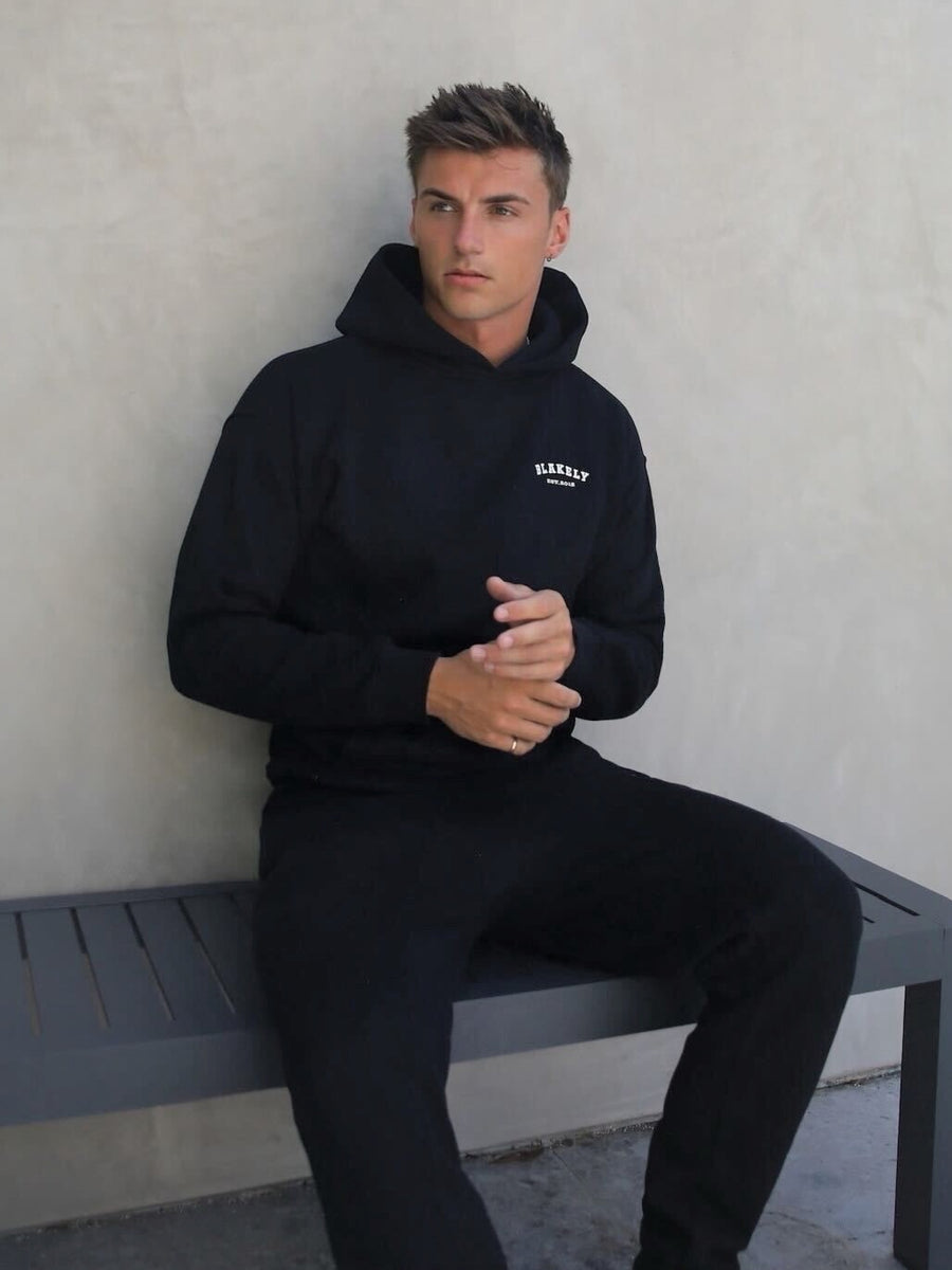 Buy Blakely Heritage Black Relaxed Hoodie | Free delivery on orders ...