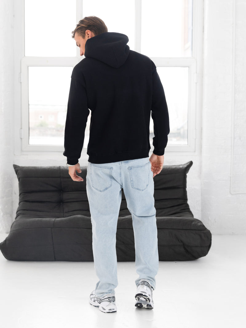 Evolved Relaxed Hoodie - Black
