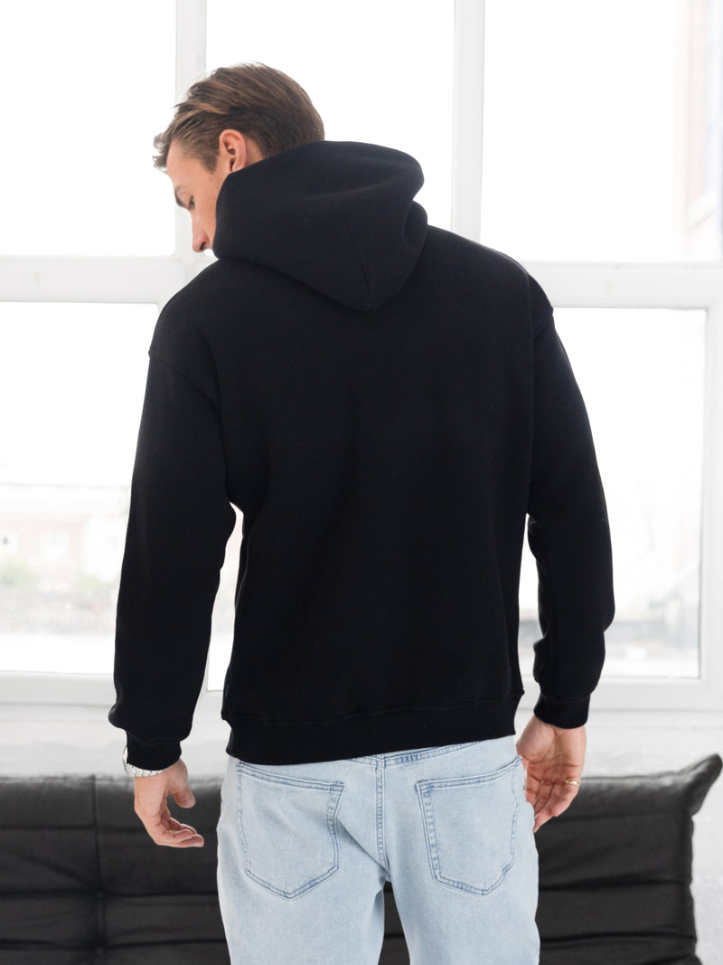 Evolved Relaxed Hoodie - Black