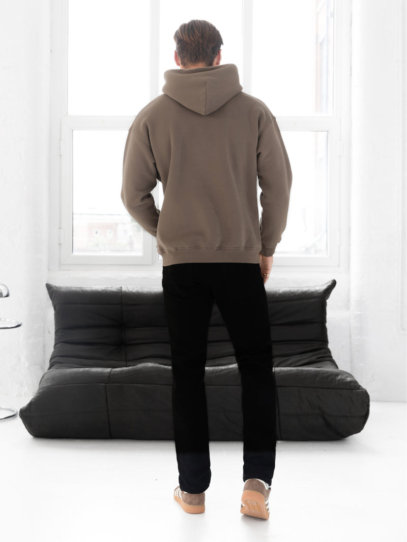 Evolved Relaxed Hoodie - Light Brown