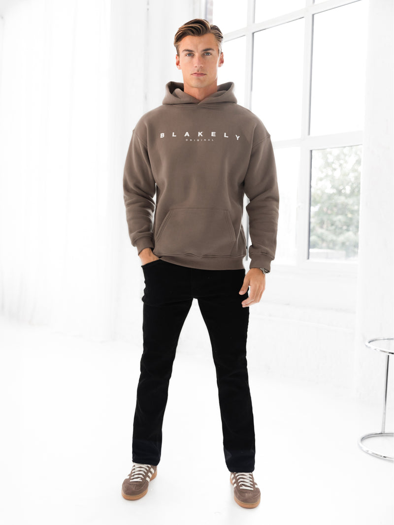 Evolved Relaxed Hoodie - Light Brown