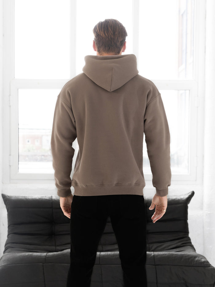 Evolved Relaxed Hoodie - Light Brown