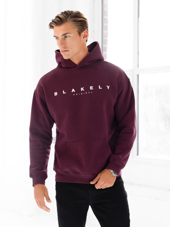 Evolved Relaxed Hoodie - Burgundy