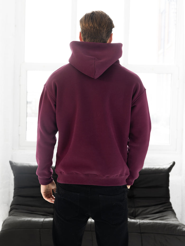 Evolved Relaxed Hoodie - Burgundy