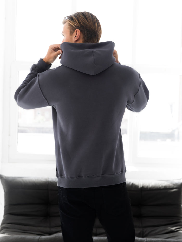Evolved Relaxed Hoodie - Charcoal