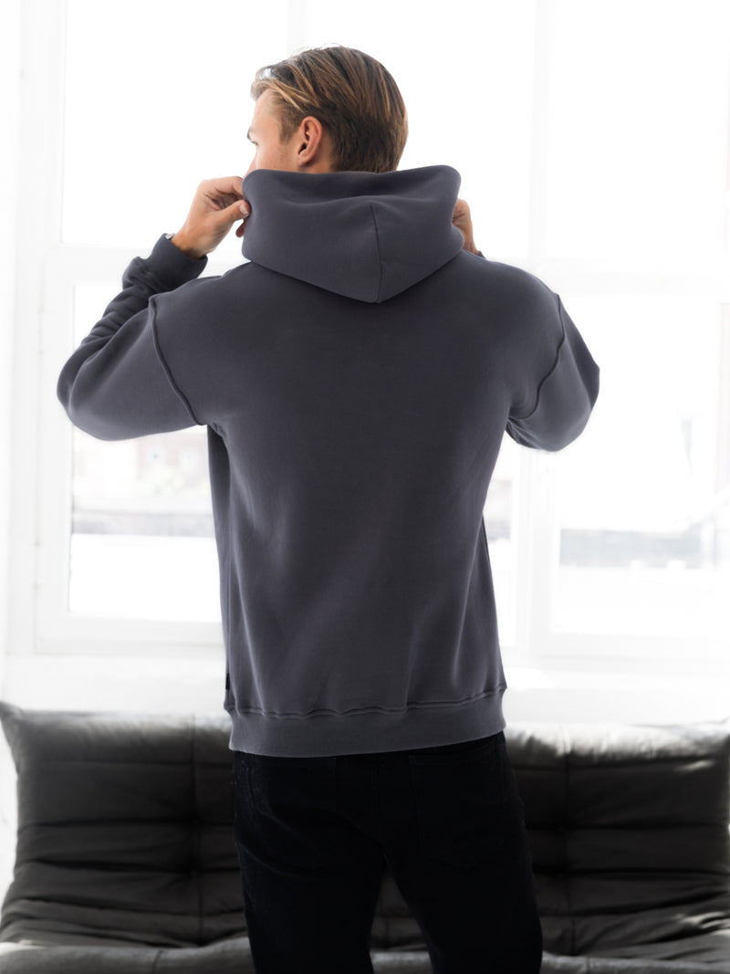 Evolved Relaxed Hoodie - Charcoal
