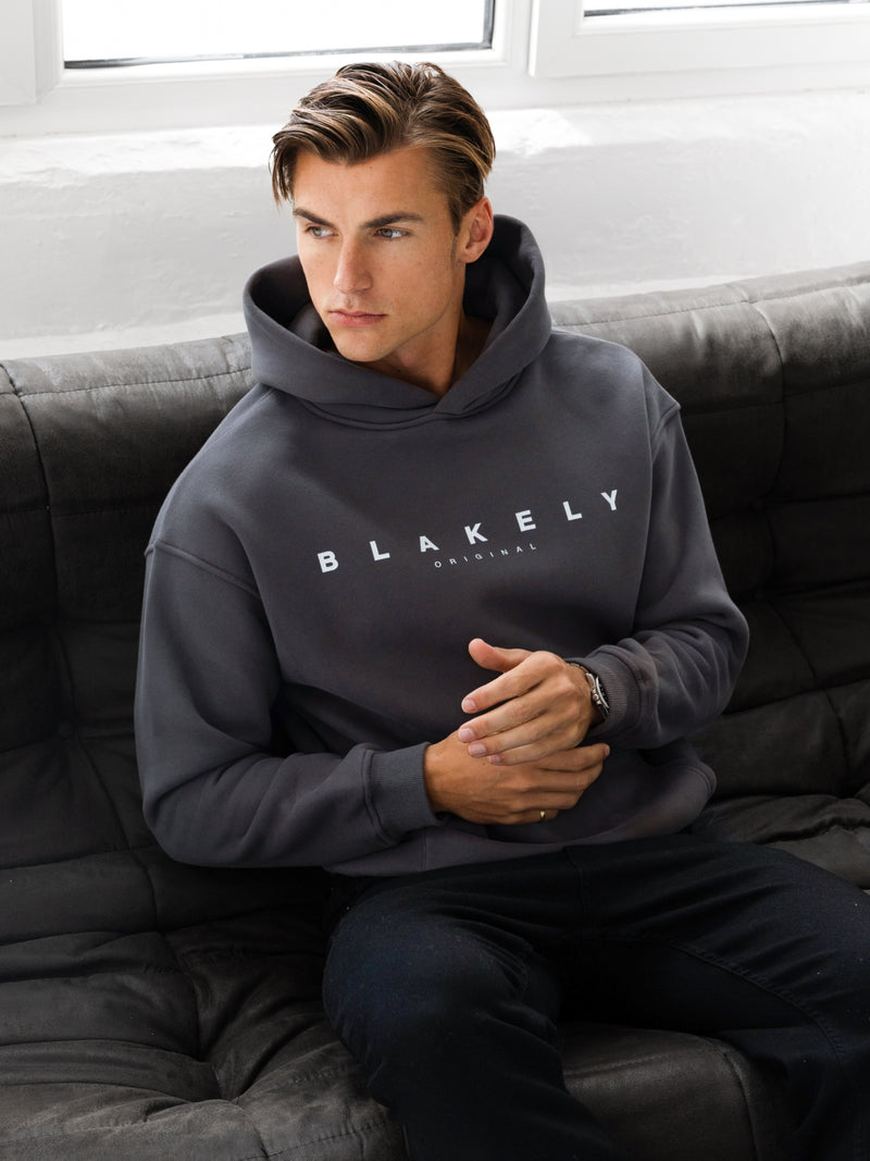 Evolved Relaxed Hoodie - Charcoal
