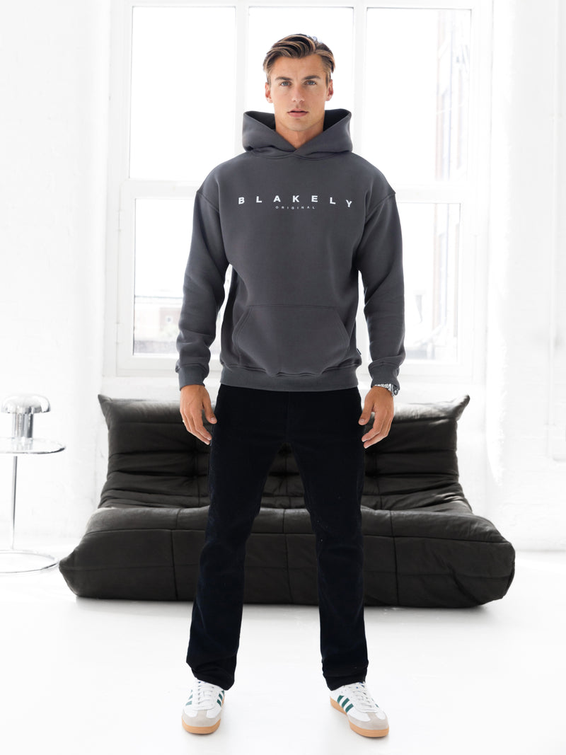 Evolved Relaxed Hoodie - Charcoal
