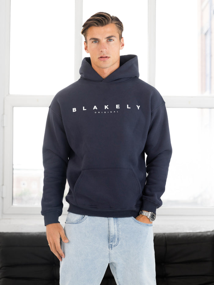 Evolved Relaxed Hoodie - True Navy