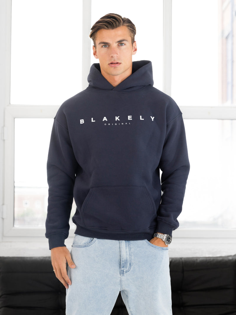 Evolved Relaxed Hoodie - True Navy