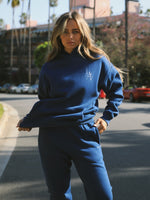 Women's Sports Club Relaxed Hoodie  - Vintage Blue