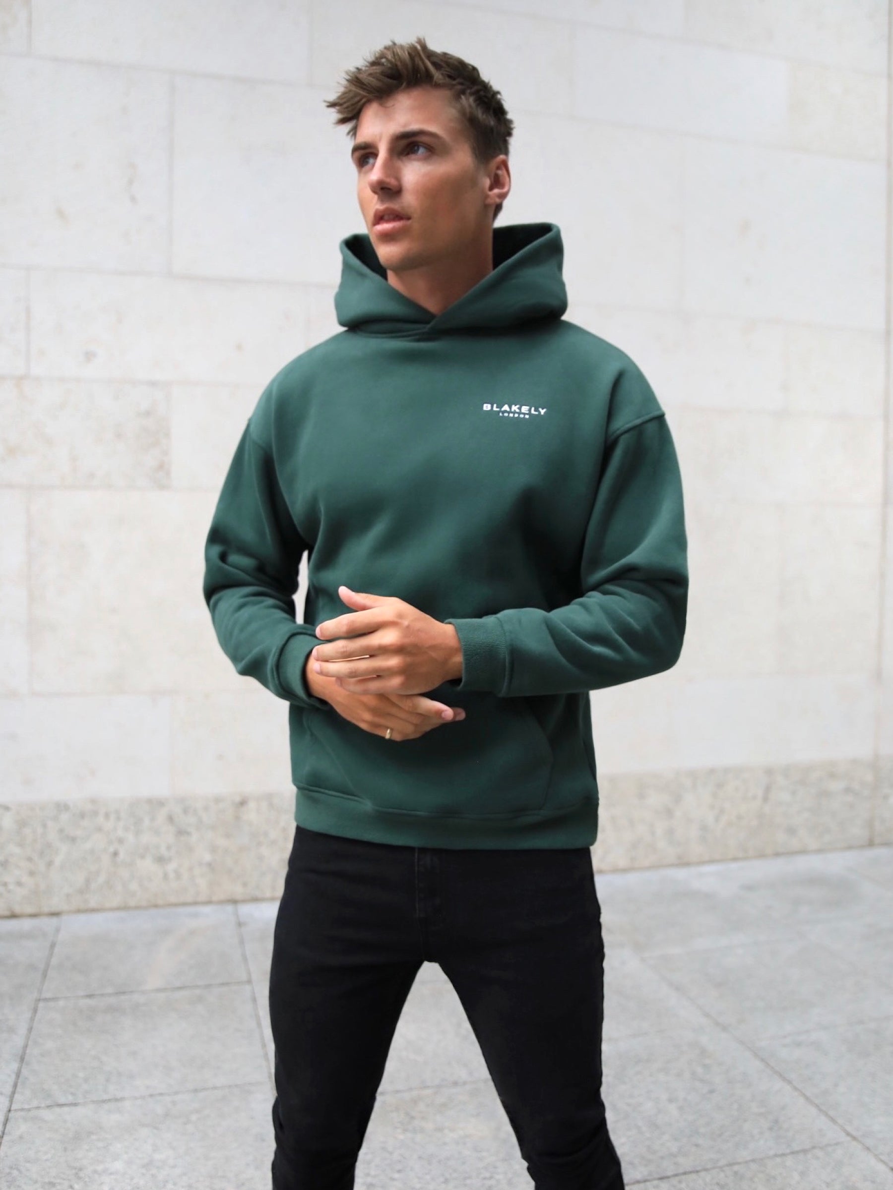 Buy Blakely Universal Dark Green Relaxed Hoodie – Blakely Clothing