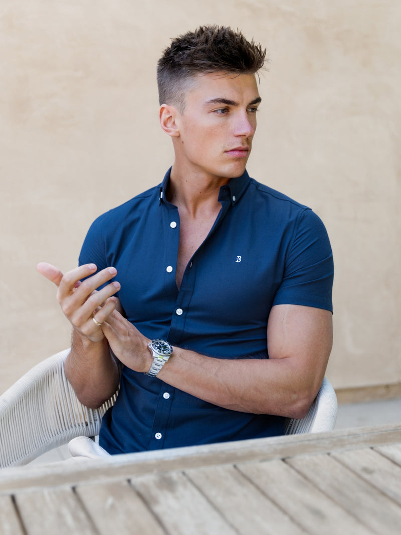 Conrad Short Sleeve Shirt - True Navy