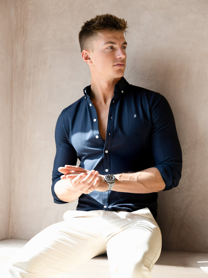 Conrad Long Sleeve Shirt - True Navy