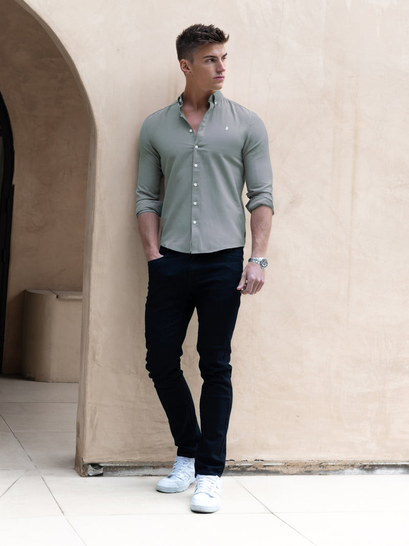 Conrad Long Sleeve Shirt - Safari Green