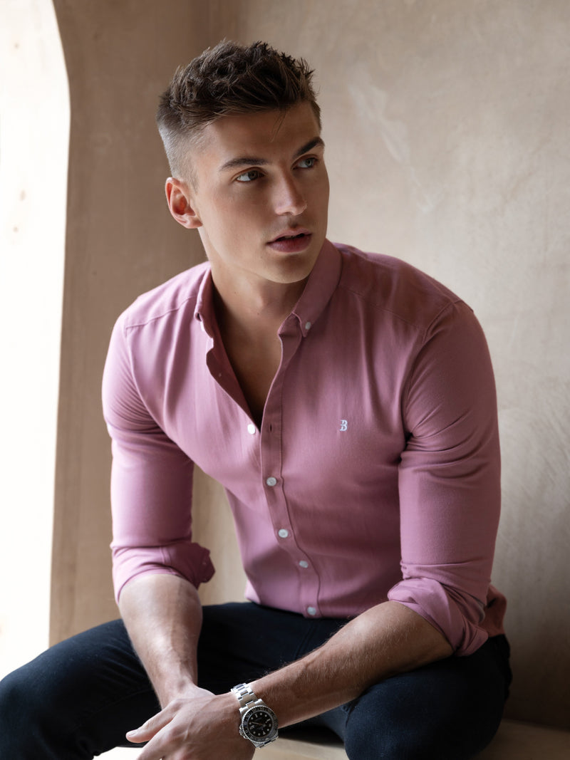 Conrad Long Sleeve Shirt - Dusty Pink