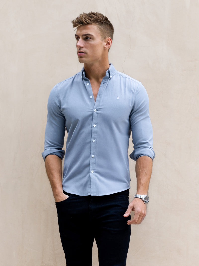 Conrad Long Sleeve Shirt - Steel Blue
