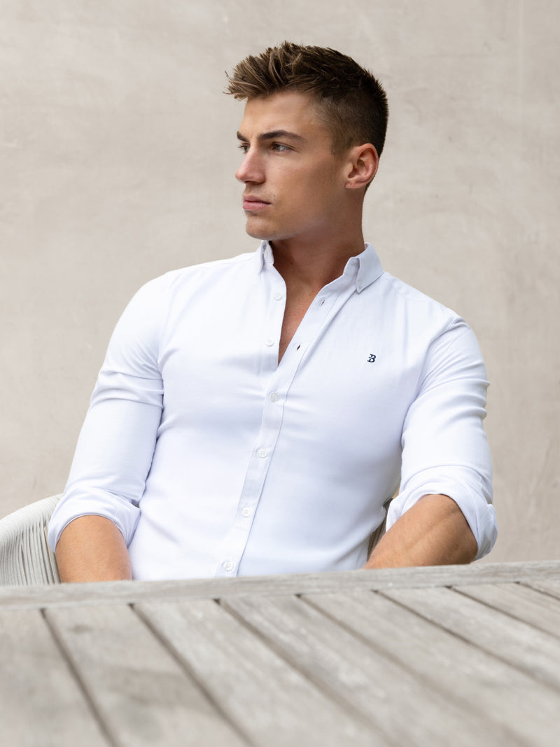 Conrad Long Sleeve Shirt - White