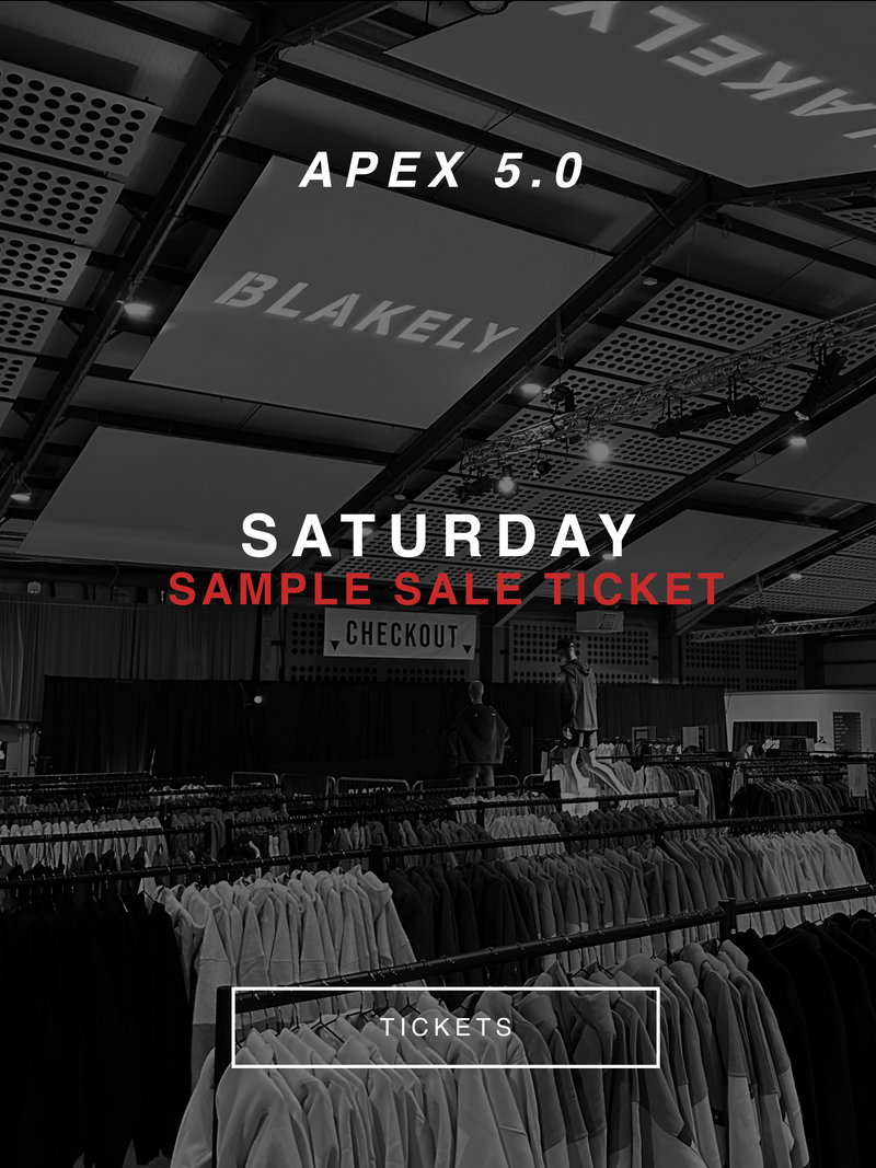 Apex 5.0 Sample Sale - Saturday