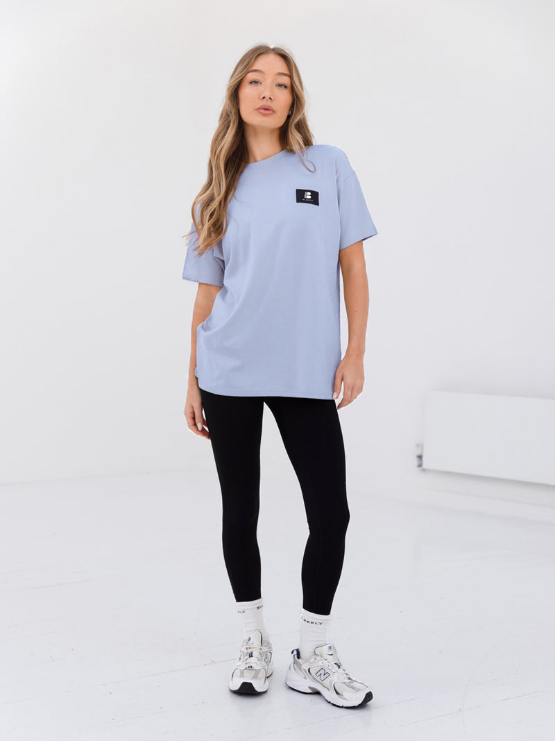 Apex Label Oversized T-Shirt - Sky Blue