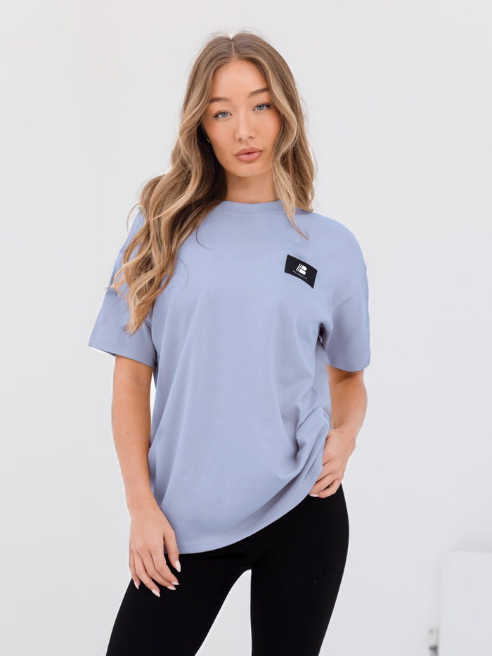 Apex Label Oversized T-Shirt - Sky Blue