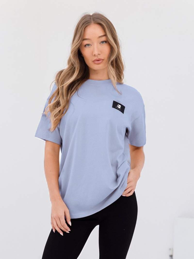 Apex Label Oversized T-Shirt - Sky Blue