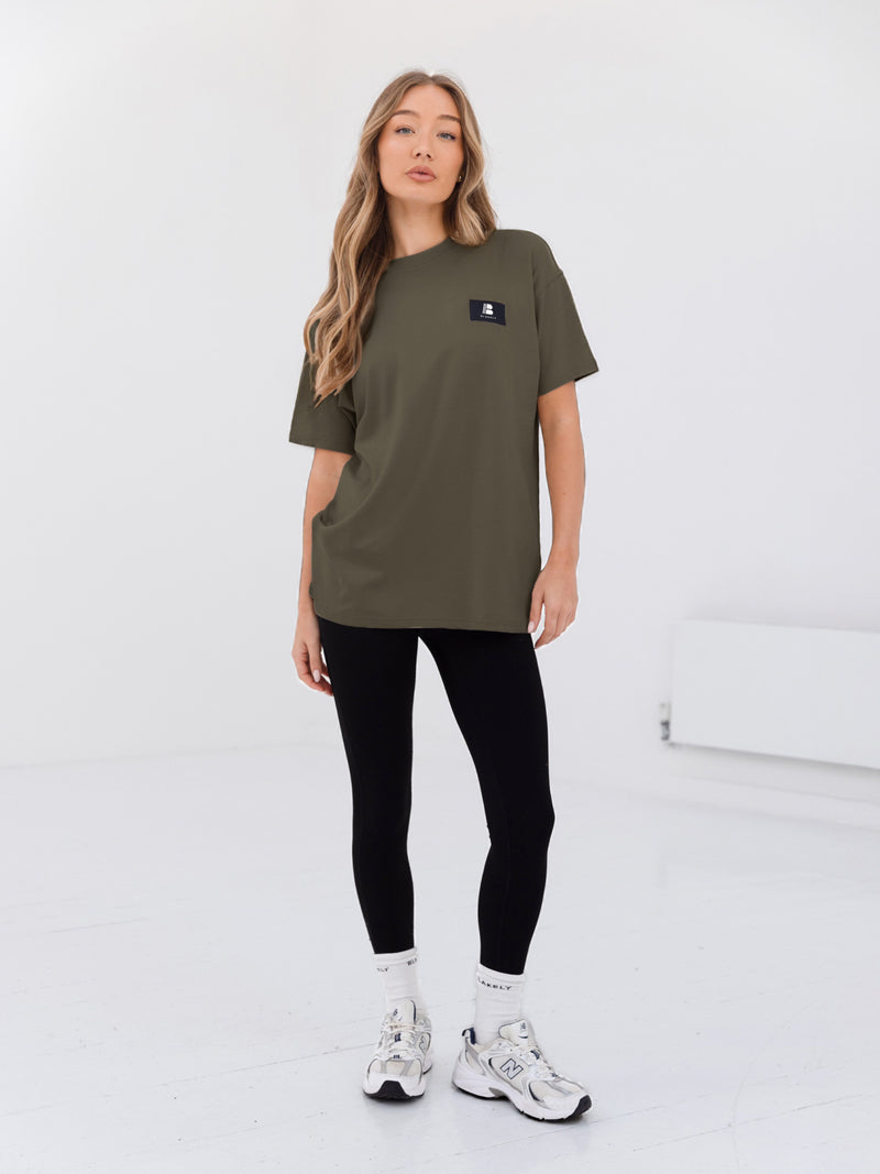Apex Label Oversized T-Shirt - Safari Green