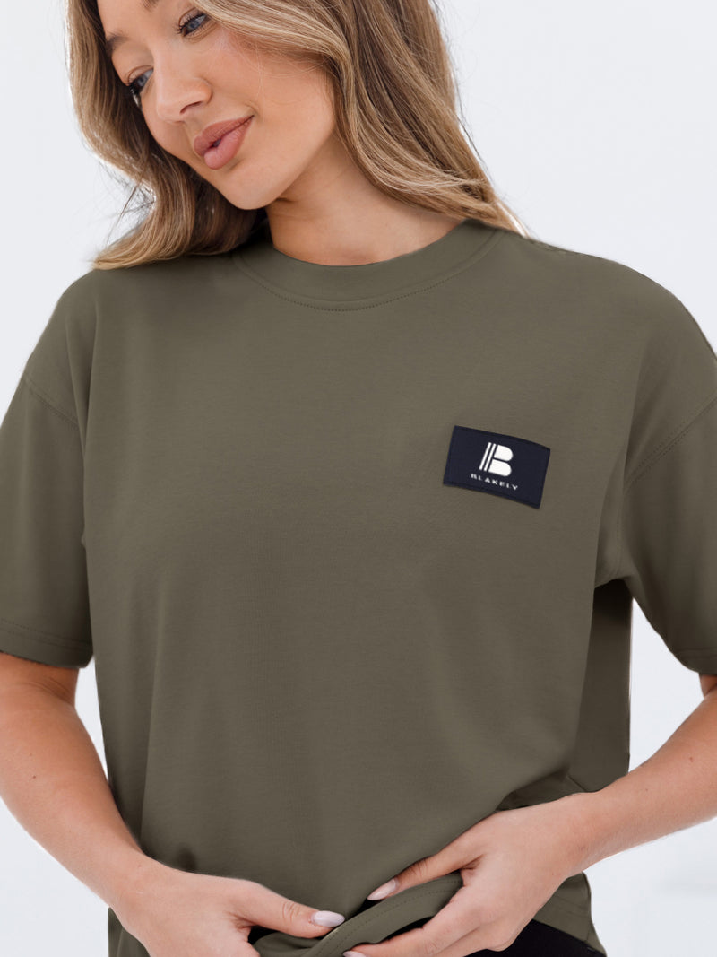 Apex Label Oversized T-Shirt - Safari Green