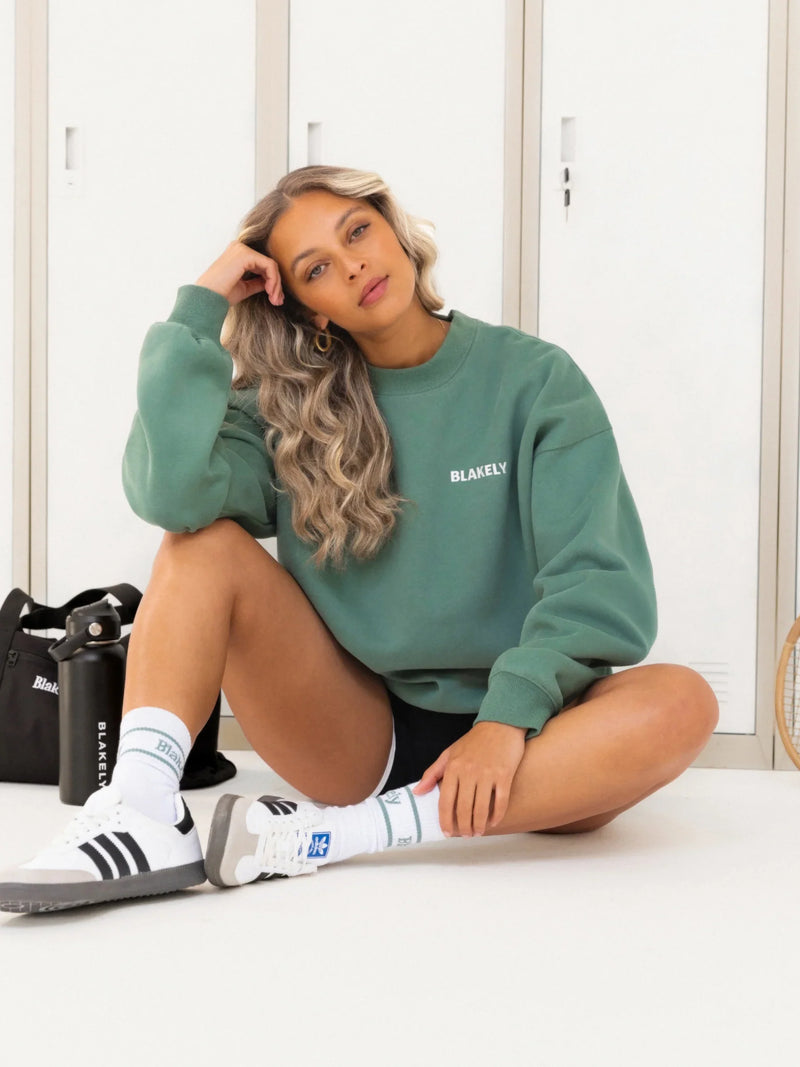 Naomi Oversized Jumper - Vintage Green