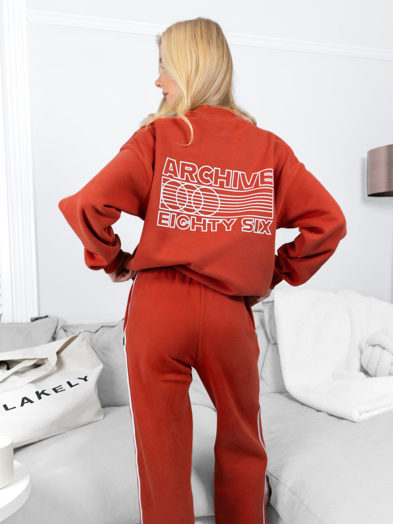 Naomi Oversized Jumper - Washed Red