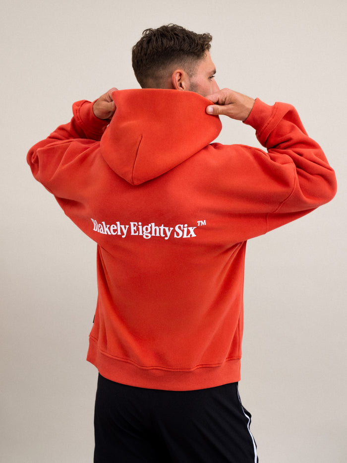 Luke Relaxed Hoodie - Washed Red
