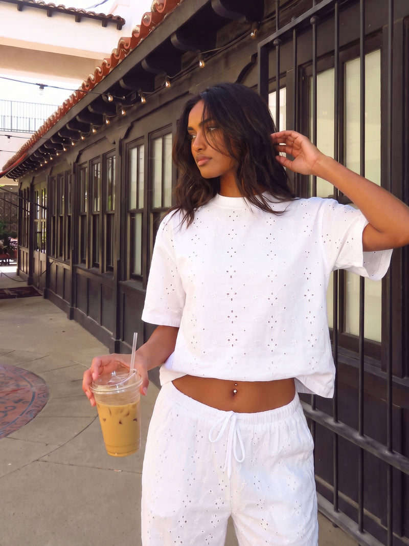 Amina Oversized T-Shirt - White