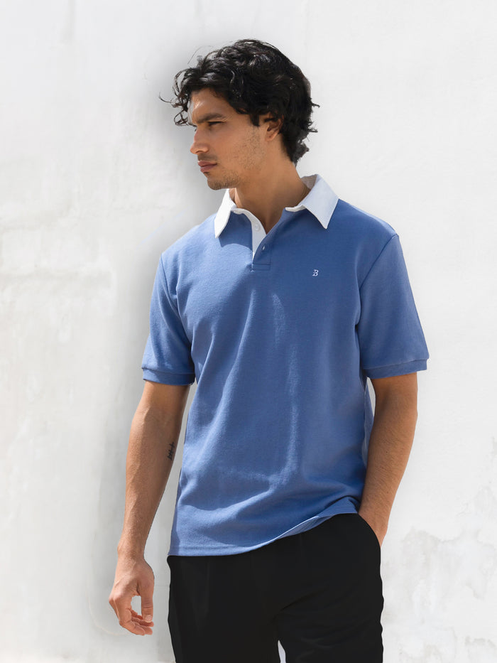 Ander Relaxed Polo Shirt - Blue