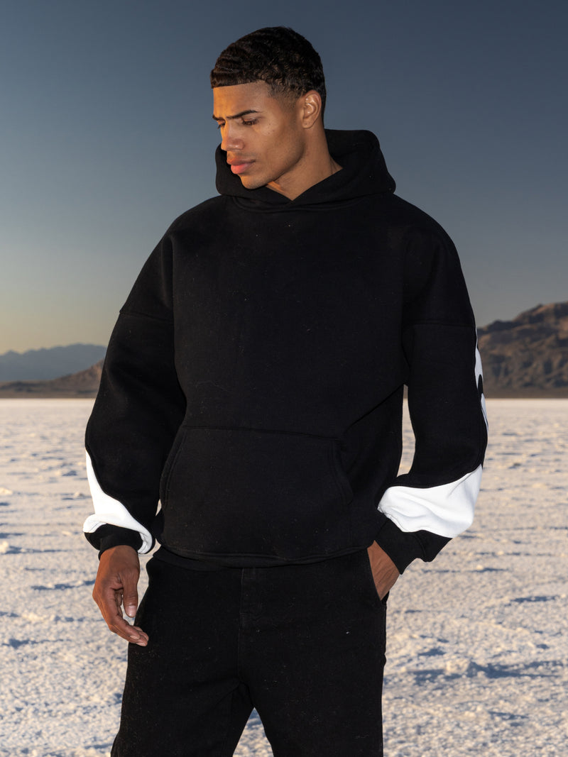 Caleb Relaxed Hoodie - Black