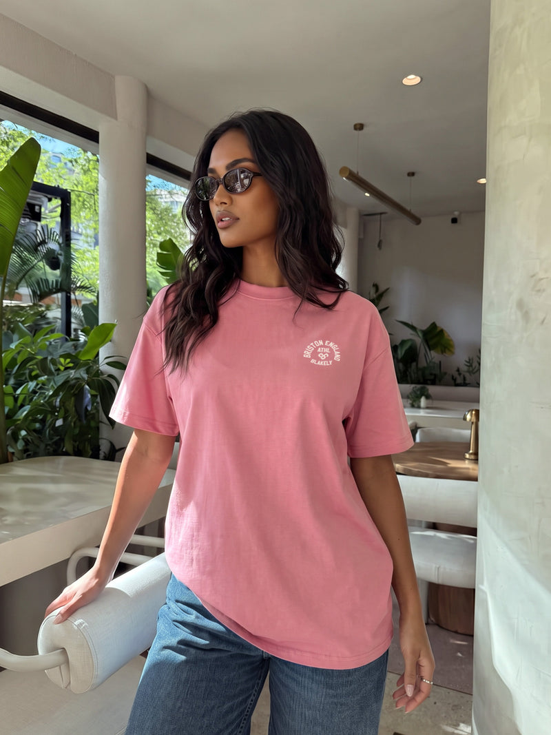 Briston Oversized T-Shirt - Warm Rose