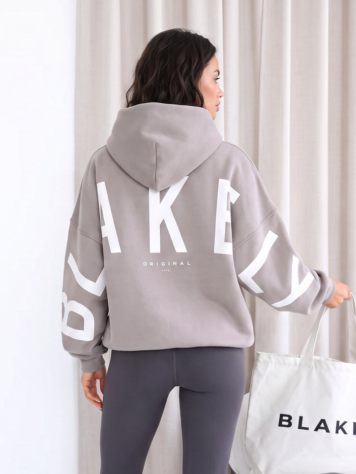 Isabel Oversized Hoodie - Cloud Grey