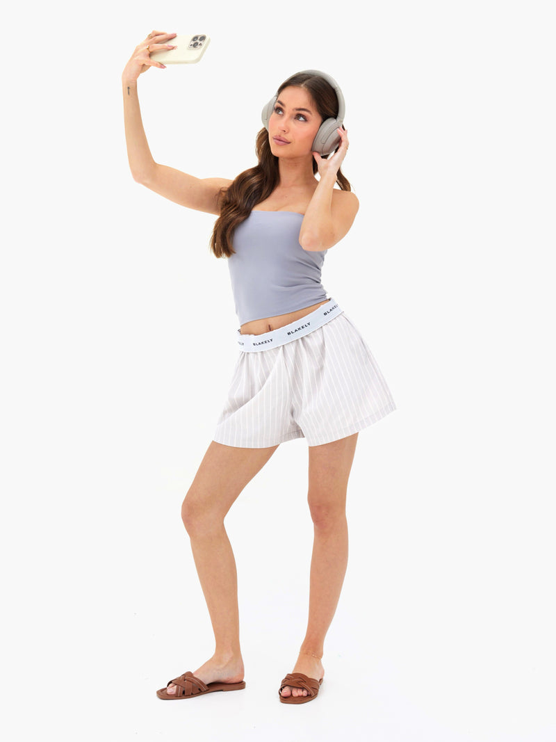 Lucia Bandeau Top - Pale Lilac