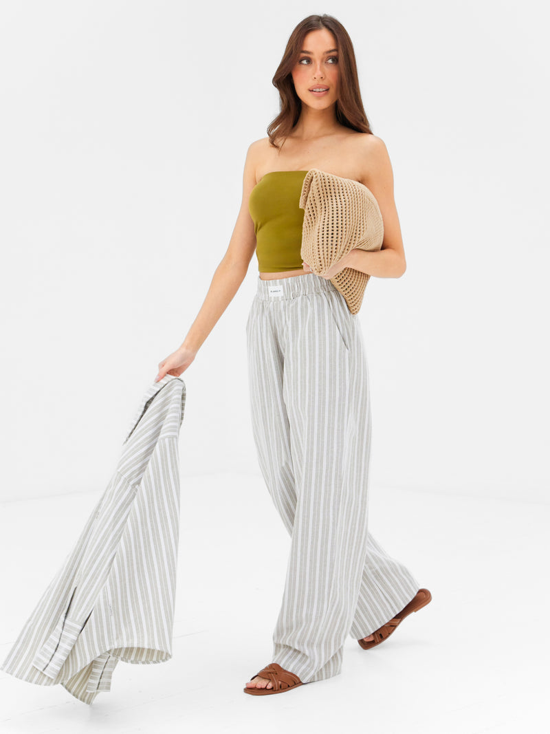 Lucia Bandeau Top - Deep Olive