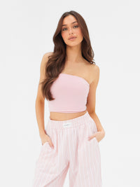 Lucia Bandeau Top - Pastel Pink