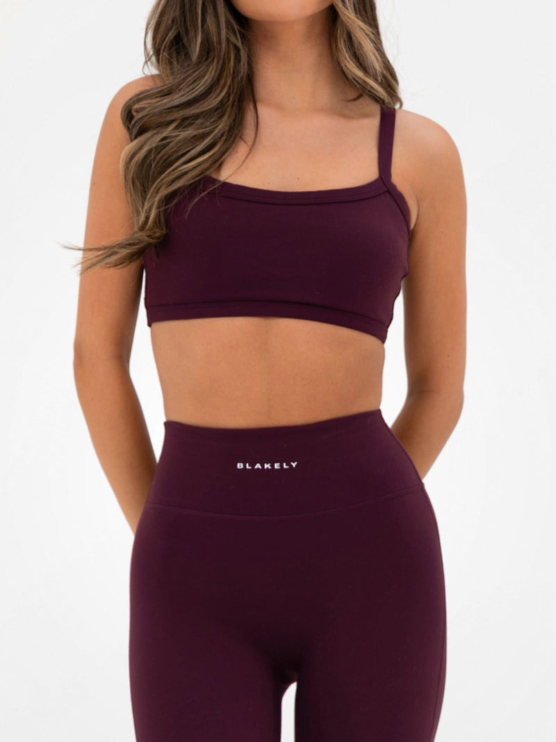 Ultimate Sports Bra - Dark Cherry