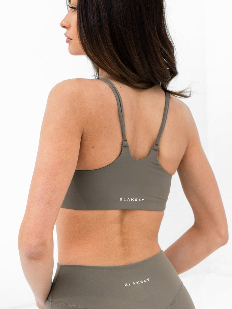 SculptForm Sports Bra - Safari Green