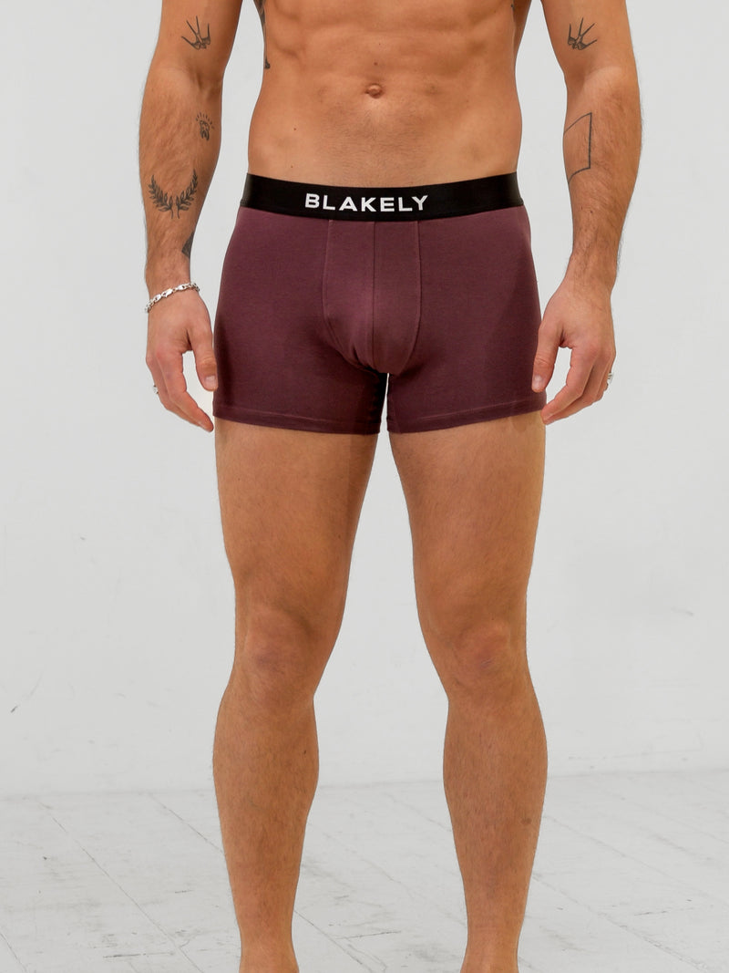 Blakely Boxers - Burgundy 3 Pack